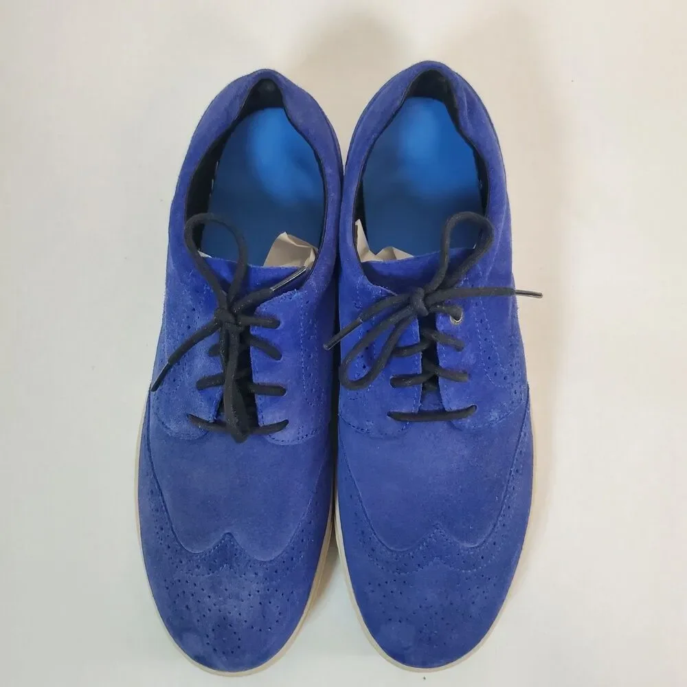 Diesel Prime Time Men’s Royal Blue Suede Sneakers Casual Shoes Size 11